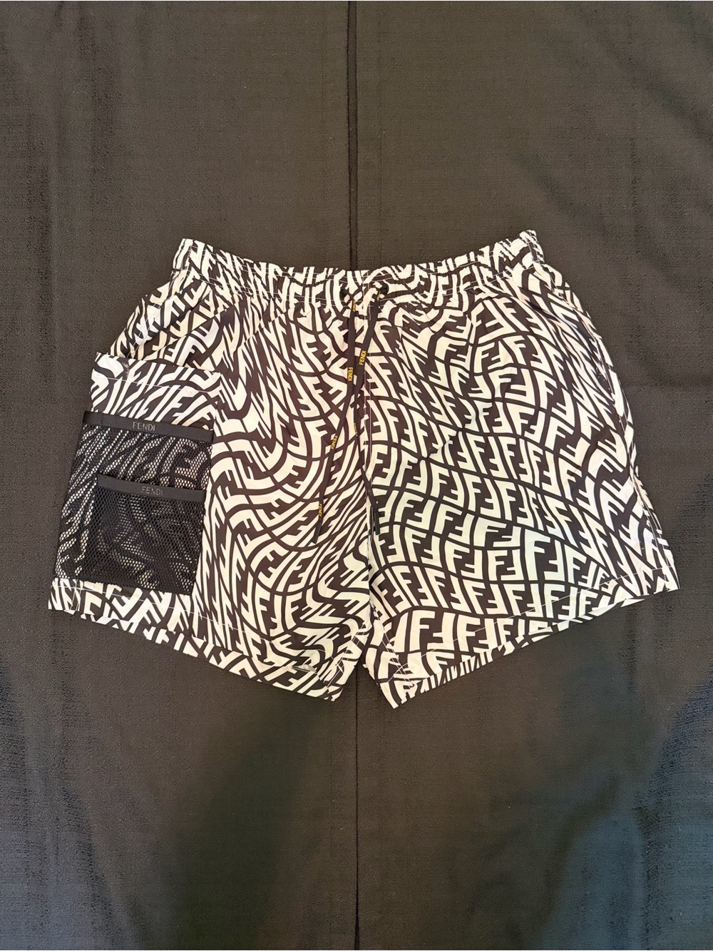 Fendi FF Vertigo Swim Shorts
'Black/White'